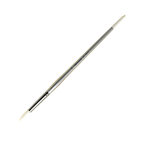 Silver Brush Silverwhite Series Long-Handle Paint Brush, Size 10, Round Bristle, Synthetic, Multicolor
