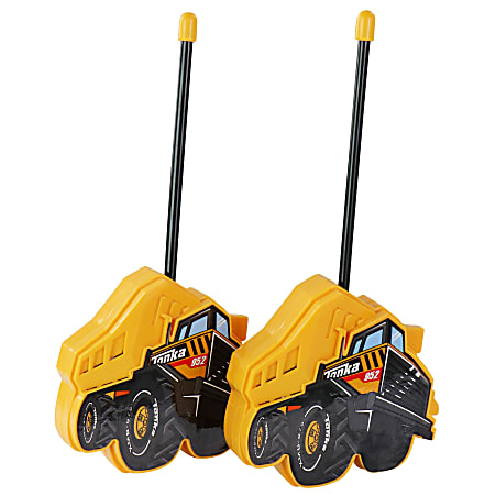 Sakar Tonka 2-Piece Molded Walkie Talkie Set, Yellow