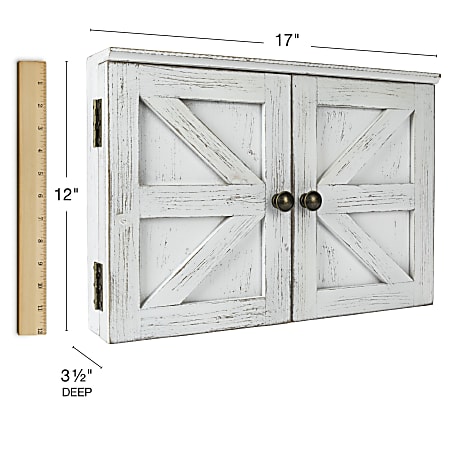 Excello Wall Mounted Barndoor Magnetic Chalkboard Cork Bulletin Combo ...