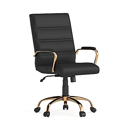 Flash Furniture LeatherSoft™ Faux Leather Mid-Back Office Chair