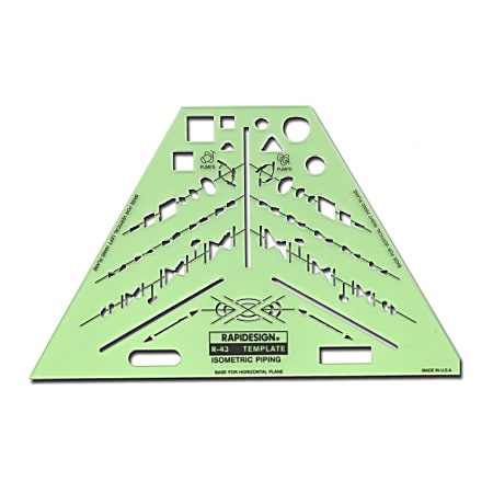 Rapidesign Engineer's Drafting And Design Templates, Isometric Piping