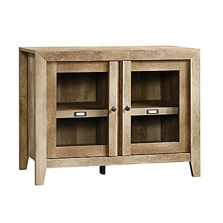 Sauder® Dakota Pass Display Cabinet For 42" TVs, 31"H x 41-1/8"W x 17-1/2"D, Craftsman Oak