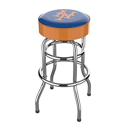 Imperial MLB Backless Swivel Bar Stool, New York Mets