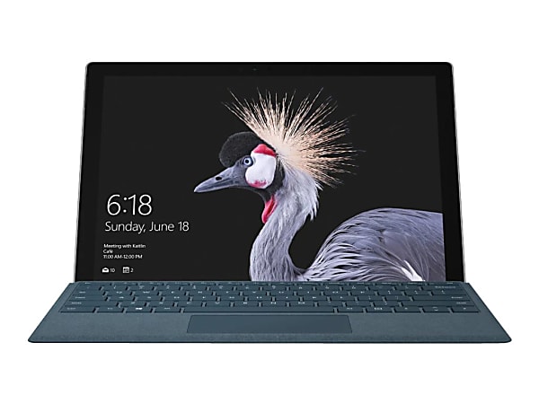 Microsoft Surface Pro - Tablet - with detachable keyboard - Core i7 7660U / 2.5 GHz - Win 10 Pro 64-bit - 8 GB RAM - 256 GB SSD - 12.3" touchscreen 2736 x 1824 - Iris Plus Graphics 640- kbd: US - with Surface Pro Type Cover black and Surface Pen