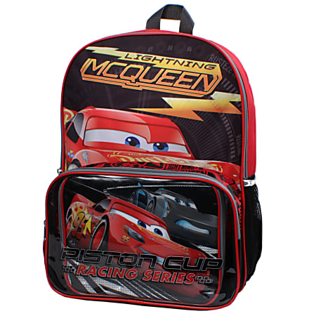 Disney Pixar Cars Top Speed Backpack With Lunch Pack Multicolor Office Depot
