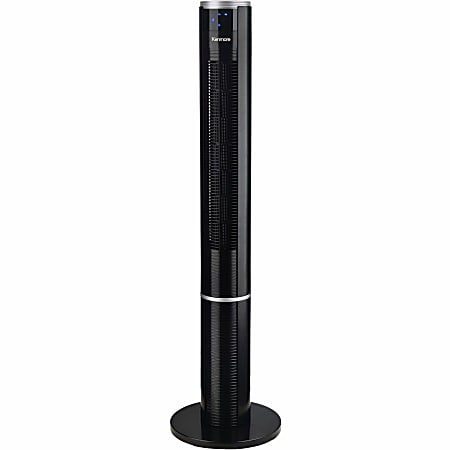 Kenmore Bladeless Tower Fan - 3 Speed - Bladeless, Oscillating, Timer, Energy Efficient - Black - 1 Each