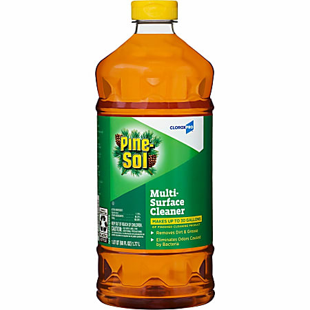 CloroxPro™ Pine-Sol Multi-Surface Cleaner - Concentrate - 60 fl oz (1.9 quart) - Pine Scent - 192 / Bundle - Amber