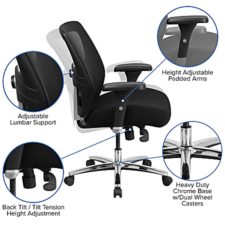 Heavy Duty Intensive Use Office Chair 24 Wide Seat