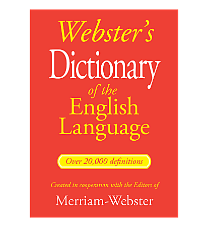 Websters Dictionary Of The English Language - Office Depot