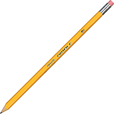 Dixon Oriole Pencil, Presharpened, #2 Lead, Yellow Wood Barrel, Pack of 12