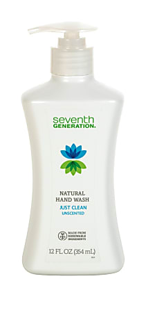 Seventh Generation® Natural Unscented Hand Wash, 12 Oz Bottle