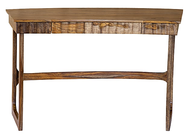 Coast to Coast Sheesham Wood Writing Desk, 31"H x 51"W x 26"D, Wakefield Brown