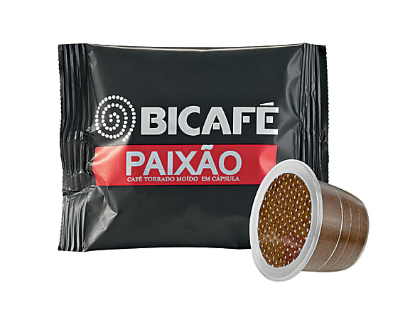 Bi-Cafe Single-Serve Coffee Pods, Paixao, Carton Of 50