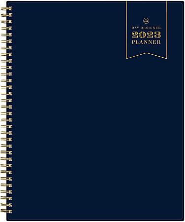 Day Designer WeeklyMonthly Planning Calendar 8 12 x 11 Navy January To