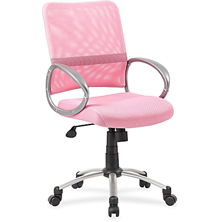 Black and clearance pink office chair