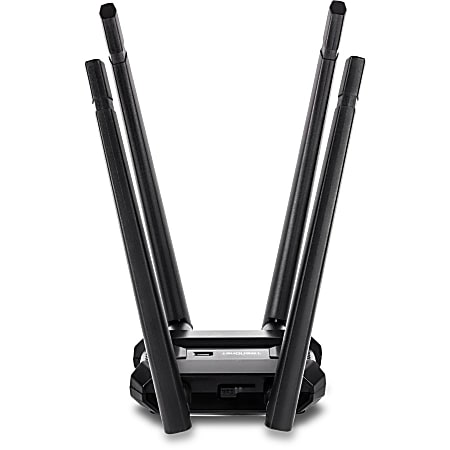 TRENDnet AC1900 High Power Dual Band Wireless USB Adapter, TEW-809UB, Stream 4K HD Video, Windows-Mac OS Compatible, USB 3.0 to USB Type A, Black