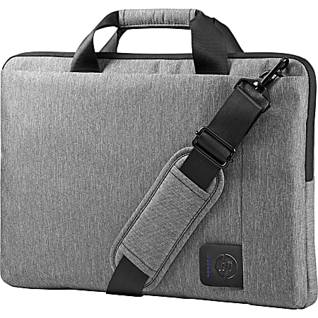HP Slim Topload - Notebook carrying case - 15.6" - smoked gray with black accents - for OMEN by HP 15; HP 14, 15; Chromebook 11, 14; ENVY x360; Pavilion 15; Spectre x360; x2