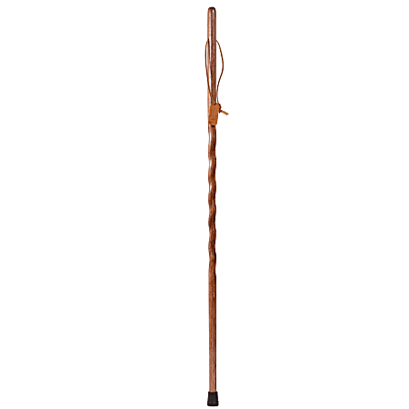 Brazos Walking Sticks™ Twisted Oak Wood Walking Stick, 58", Red