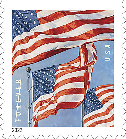 USPS FOREVER® STAMPS, Coil of 100 Postage Stamps, Stamp Design May Vary