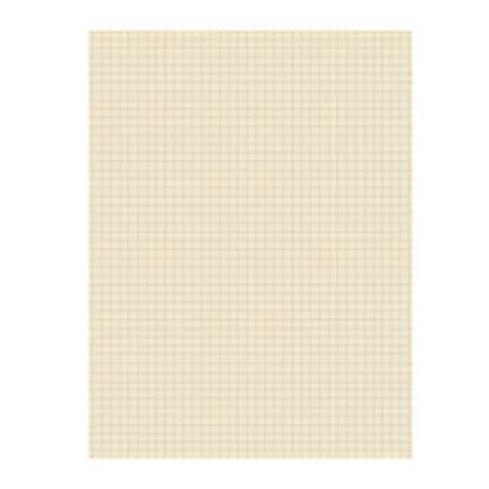 Pacon® Quadrille-Ruled Heavyweight Drawing Paper, 1/4" Squares, Manila, Pack Of 500 Sheets
