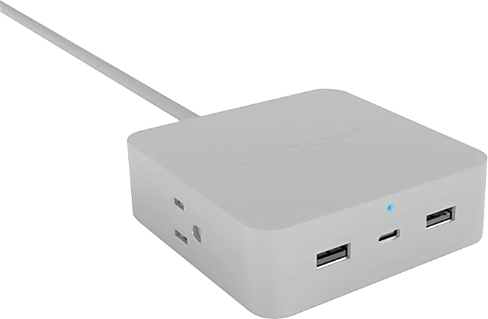 Limitless Innovations PowerPro 5-Device Desktop Charger, Gray, LIM5PAC001