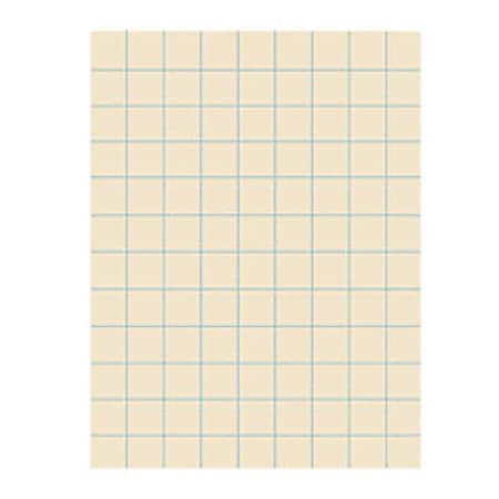 Pacon® Quadrille-Ruled Heavyweight Drawing Paper, 1" Squares, Manila, Pack Of 500 Sheets
