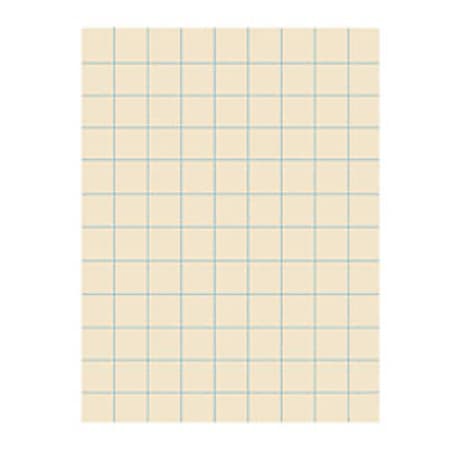 Pacon® Quadrille-Ruled Heavyweight Drawing Paper, 1" Squares, Manila, Pack Of 500 Sheets