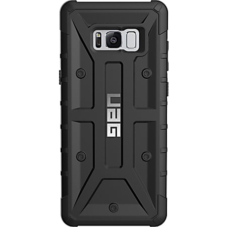 Urban Armor Gear Pathfinder Series Galaxy S8+ Case - For Smartphone - Black - Scratch Resistant, Drop Resistant, Impact Resistant, Slip Resistant, Skid Resistant - Polyurethane Plastic, Polycarbonate