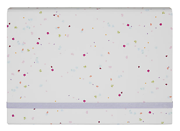 Office Depot® Brand File Box, 1 Pocket, 8 1/2" x 11", Letter, Multicolor Speckles, Pack of 1