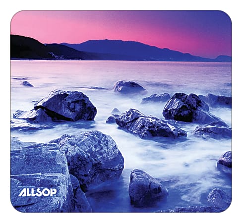 Allsop® Naturesmart Mouse Pad, 8", Rocks