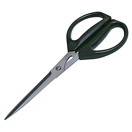 Joyce Chen® Deluxe Unlimited Kitchen Scissors with Ergonomic Handles, 8", Ambidextrous, Dark Olive, Total Qty 1