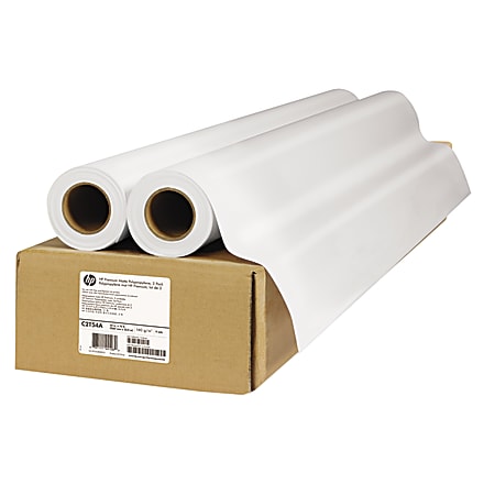 HP Premium Matte Polypropylene, 42" x 75', 52 Lb, Carton Of 2 Rolls