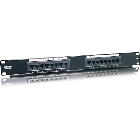 TRENDnet 16-port Network Patch Panel - 16 x RJ-45