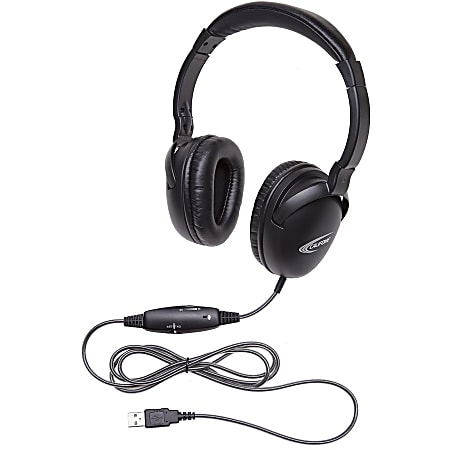 Califone 1017IMUSB NeoTech USB Headset with Califuff Braided Cord And Volume Control - Stereo - USB - 1017IMUSB