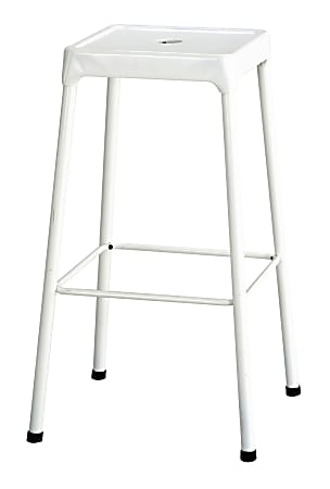 Safco® Steel Bar Stool, White