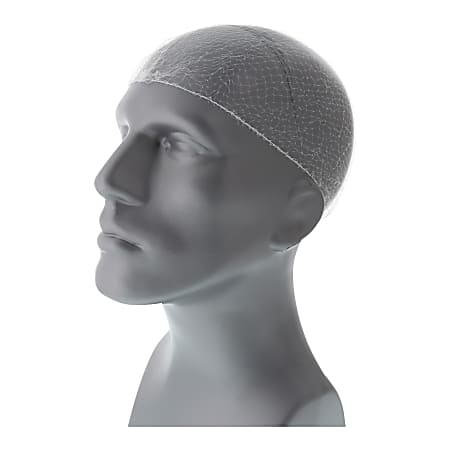 Royal® Lightweight Latex-Free Nylon Hairnets, White, 28", Pack Of 144 Hairnets