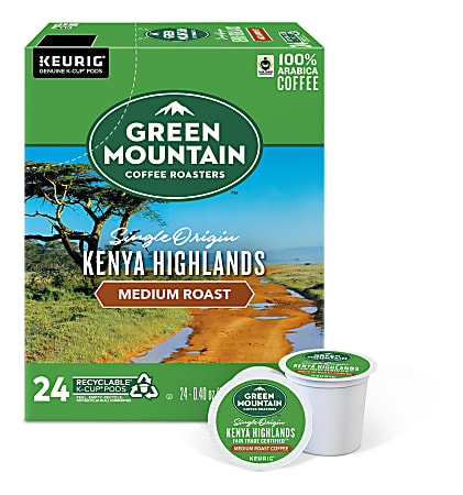 Green Mountain Coffee Single Serve Coffee K Cup Kenyan Highlands Carton ...