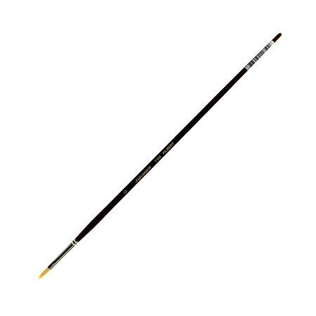 Silver Brush Silverstone Paint Brush, Series 1103, Size 0, Filbert Bristle, Hog Hair, Maroon