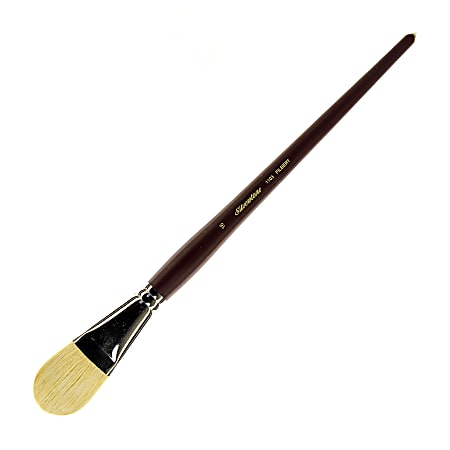 Silver Brush Silverstone Paint Brush, Series 1103, Size 16, Filbert Bristle, Hog Hair, Maroon