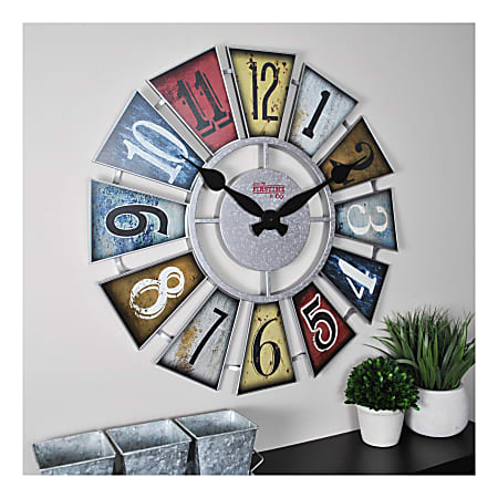FirsTime & Co.® Numeral Windmill Wall Clock, Multicolor