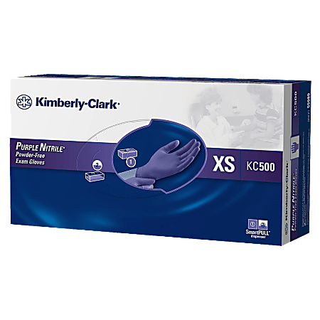Kimberly-Clark® Safeskin Purple Nitrile Exam Gloves, Extra-Small,