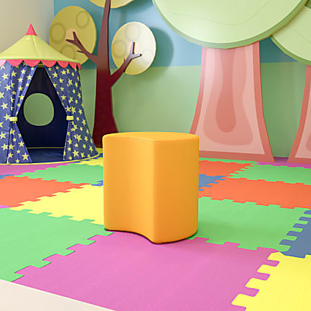 Flash Furniture Soft Seating Collaborative Moon Chair Yellow