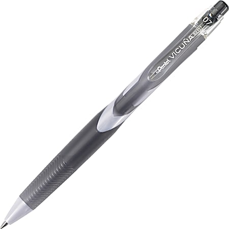 Pentel Vicuna 0.7mm Retractable Ballpoint Pens - 0.7 mm Pen Point Size - Refillable - Black Oil Based Ink - Black Barrel - 1 Each