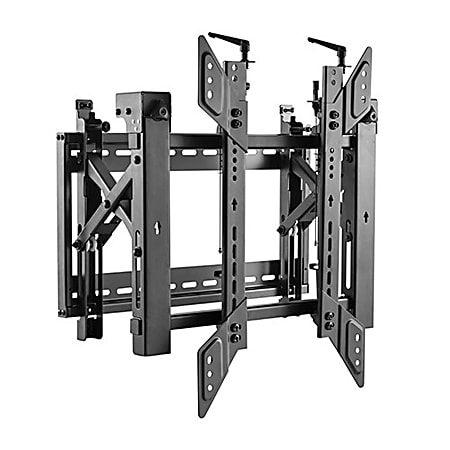 Mount-It! Portrait Pop-Out Video Wall Mount For Screens Up To 70", Black