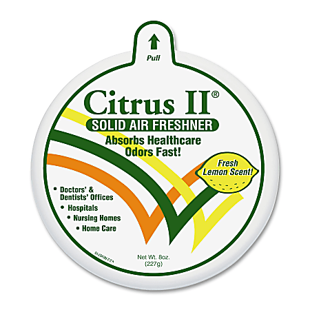 Citrus II Solid Air Freshener, 8 Oz., Natural Lemon Scent