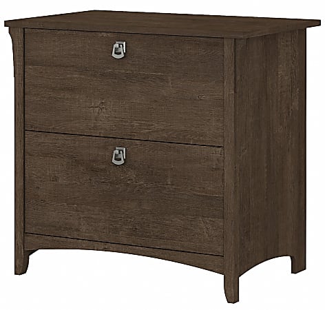 Bush Furniture Salinas 31-3/4"W x 20"D Lateral 2-Drawer File Cabinet, Ash Brown, Standard Delivery