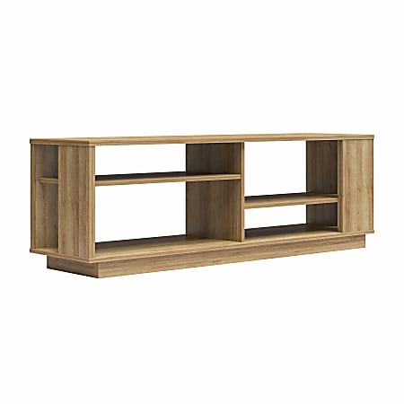 Ameriwood Home Knowle Contemporary TV Stand For TVs Up To 60", 19-7/16"H x 59-1/2"W x 15-9/16"D,  Natural