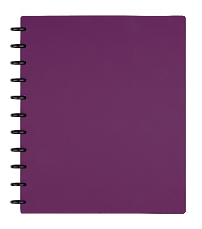 FORAY™ Revolution Customizable Disc-Bound Notebook, Polypropylene, 9 3/8" x 11 1/4", Purple