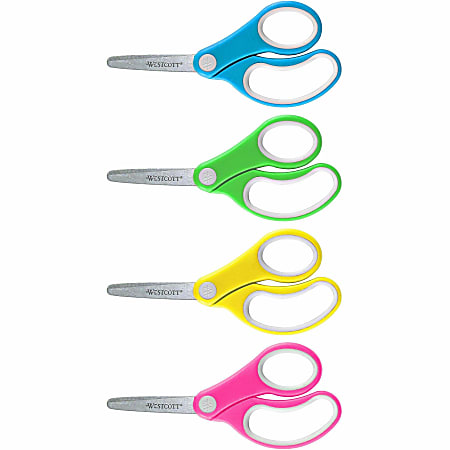 Westcott® School Scissors, 5", Blunt, Assorted Colors