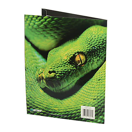 Kittrich Dimensional 2 Pocket Folder 8 12 x 11 2 Capacity Reptile